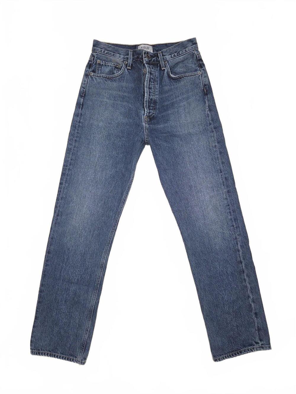 AGOLDE 90s Pinch Waist High Rise Straight Leg Organic Denim Jeans Womens Size 26